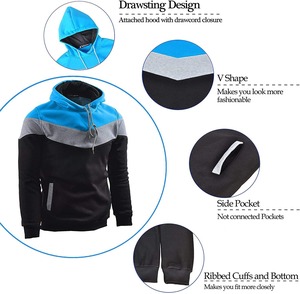 เสื้อฮู้ดผู้ชายสุดเท่ ทรงโอเวอร์ไซส์ สำหรับคนรักแฟชั่นสตรีท - Product Image 3