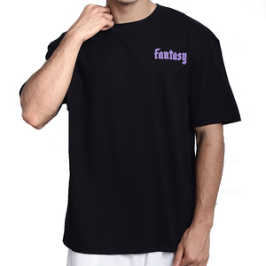 Camiseta de alta calidad 100% algodón para hombre, oversize, con impresión de logotipo personalizado y estampado en relieve. - Product Image 1