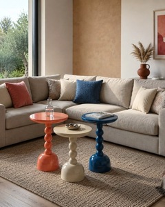 Decorative Metal Accent <b>Table</b> for Living Room <b>Sofa</b> Bedroom Corner Plant Stand Display Stand <b>End</b> <b>Table</b> Home Decor Furniture - Product Image 3