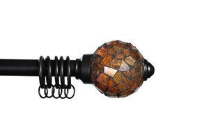 Barras de Cortina de Hierro con Remate de Bola Clásico de Lujo, Extensibles, Longitud Personalizable, Diseño Tradicional Duradero - Product Image 5