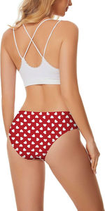 Cómodas bragas de encaje de algodón para mujer, ropa interior sexy transpirable, bragas de bikini de tela tejida, cintura alta, logotipo personalizado, para uso diario - Product Image 4