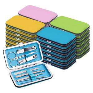 7 In 1 Stainless Steel Nail <b>Kit</b> With Case Portable <b>Manicure</b> Tools Set For Adults Classic Style - Product Image 1