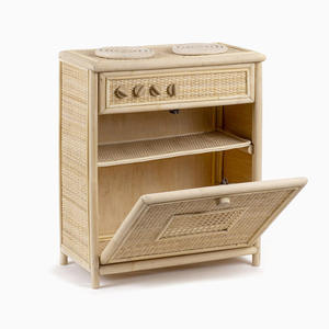 Cuisines de jeu en rotin pour bébés et tout-petits, cuisinière interactive de grande qualité, autres jouets miniatures - Product Image 1