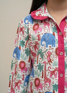 Conjuntos de pijamas/ropa de dormir para niñas en 100% algodón puro, nuevos pijamas personalizados al por mayor para niñas. - Product Image 4