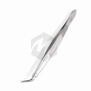 Pinzas Quirúrgicas de Acero Inoxidable de Grado Quirúrgico con Punta Angulada Serrada de 16 cm, Pinzas para Algodón Quirúrgico Dental, Certificación CE - Product Image 5