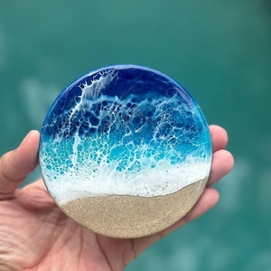 100% <b>High</b> Quality Handmade Resin Tea Coaster for <b>Kitchen</b> and Coffee & Wine Use From Indian Supply - Product Image 1