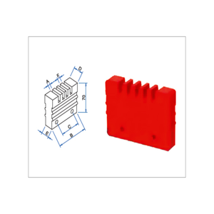 ตัวรองรับนิ้วแบบ K 4 ทาง สำหรับติดตั้งบัสบาร์และประกอบแผงวงจรไฟฟ้า - Product Image 4