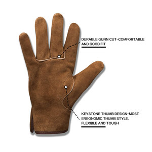 Gants pour hommes en cuir souple, à doigts entiers, antidérapants, respirants, sans latex, sans poudre, stériles, pour la protection des mains - Product Image 2