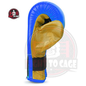 Guantes de boxeo de piel auténtica de vaca, diseño personalizado, color negro y rojo, a la venta. - Product Image 4