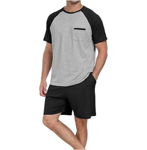 Ensemble 2 pièces personnalisé pour homme : T-shirt à manches courtes et short en tissu éponge respirant à séchage rapide – Nouvelle collection printemps - Product Image 3