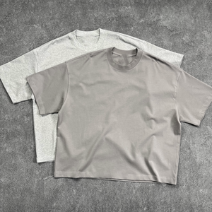 T-shirts décontractés pour hommes avec logo imprimé personnalisé, toucher doux, extensible, mélange de coton et de spandex, coupe athlétique, manches courtes - Product Image 1