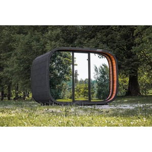 EMBERLINE SOLACE – 6 person Round Cube Outdoor Sauna - Product Image 3