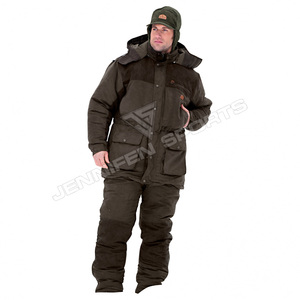 Veste de chasse pour homme de haute qualité personnalisée, tissu en toile 100% coton, autres produits de chasse, veste de chasse avec capuche - Product Image 4