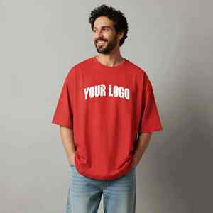 Camiseta Oversize de Hip Hop para Hombre de Alta Calidad 2026, Hombro Caído, Cuello Redondo, Manga Corta, Holgada, 100% Algodón, Tallas Grandes - Product Image 5