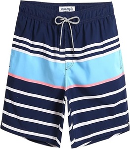 Shorts de bain pour hommes de haute qualité, durables, à cordon élastique, séchage rapide, classiques, longueur genou, couleur personnalisée - Product Image 1