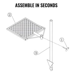 Griglia per falò in acciaio resistente griglia per fuoco girevole a 360 gradi griglia per fuoco portatile all'aperto attrezzatura da cucina per il campeggio - Product Image 5