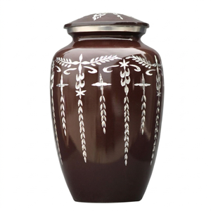 Wholesale Aluminum Cremation Urns for Ashes - Bulk Metal Funeral Urns Adult Size - Customizable <b>Memorial</b> <b>Vases</b> with Secure Lids - Product Image 1