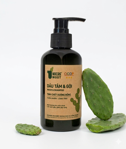 Nocas Nettoyage en profondeur 150ml Vietnam – Nettoyant Doux 2-en-1 Shampoing et Gel Douche aux Herbes – Extrait Naturel de Cactus - Product Image 3