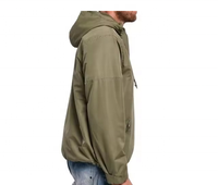 Chaqueta cortavientos transpirable con capucha para hombre, logotipo personalizado de alta calidad, ligera, nailon 100%, ropa deportiva para hombre, chaquetas con cremallera