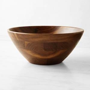Grand saladier rond en bois massif fait main et durable pour salades, mélange et réceptions - Product Image 2