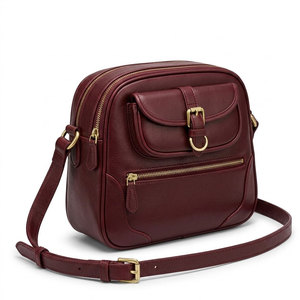 Men's <b>Leather</b> Crossbody <b>Bag</b> Casual Shoulder <b>Bag</b> Compact Travel <b>Messenger</b> Purse With Adjustable Strap For Everyday Outdoor Use - Product Image 1