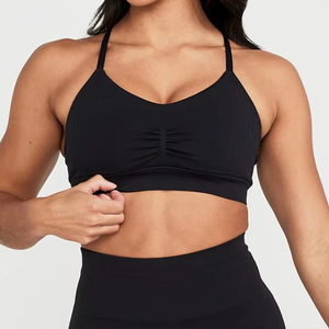Sujetador Deportivo de Yoga Personalizado de Moda, Sujetador Deportivo Ajustable de Alto Impacto sin Costuras para Mujer - Product Image 1