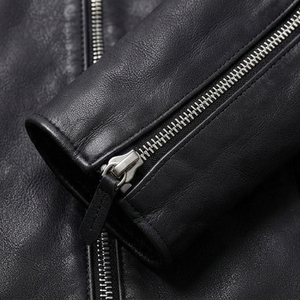 OEM ODM Custom High Quality Wholesale <b>Leather</b> <b>Jackets</b> Men's Customized Genuine Men <b>Leather</b> <b>Jacket</b> Chest Pocket <b>Leather</b> Coat Mens - Product Image 4