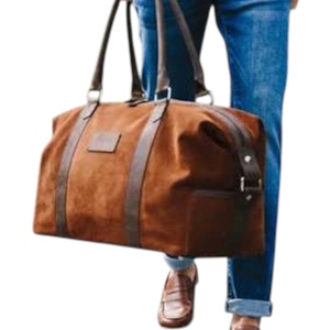 Custom Logo Design Handmade Genuine <b>Leather</b> <b>Duffle</b> <b>Bag</b> <b>Men</b>-Weekends Gym Business Trips Personalized - Product Image 3