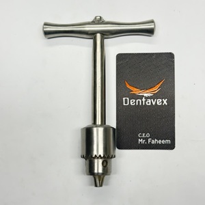 หัวจับแบบมีรูเจาะชนิด T-Handle Jacobs พร้อมกุญแจ สำหรับเครื่องมือสัตวแพทย์ คุณภาพดี จากบริษัท Dentavex - Product Image 2