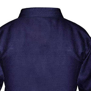 Kimono de BJJ para Hombre, 100% Algodón, Azul Oscuro con Ribete Naranja, Corte Regular, Ropa Deportiva Transpirable, Talla Adulto - Product Image 2
