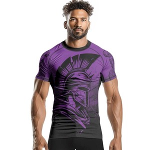 Rashguard de compression MMA respirant à séchage rapide avec logo personnalisé pour arts martiaux et grappling - Product Image 6