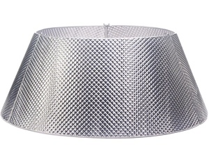 ที่คลุมฐานต้นไม้โลหะสีเงินธรรมชาติสำหรับตกแต่งเทศกาลคริสต์มาสที่แขวนถุงเท้าต้นไม้ในฟาร์ม - Product Image 1