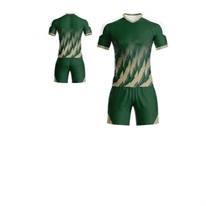 Uniformes de Fútbol Transpirables para Hombre y Mujer, Logotipo Frontal Personalizado, Servicio OEM para Equipos, 100% Poliéster, Venta al Por Mayor de Fábrica, Ligeros - Product Image 2