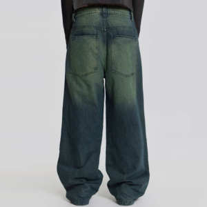 Nouveau Jean Homme Décontracté en Denim avec Patchs, Coupe Droite, Écologique et Respirant, Style Urbain, Vente en Gros, Meilleures Ventes - Product Image 3