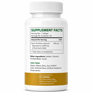 Capsules de Gélules Molles d'Ail Naturel avec Extrait d'Huile d'Ail Haute Concentration pour la Santé Cardiaque, le Soutien du Cholestérol et le Renforcement de l'Immunité - Product Image 6