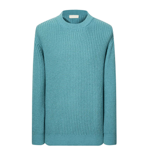 Pull en cachemire et laine tricoté à manches longues, couleur unie, avec logo personnalisé sur le devant, pour homme, hiver, séchage rapide, anti-plis - Product Image 1
