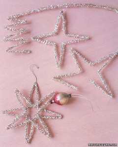 EUROHOME Vintage Crystal <b>Star</b> Ornaments Handicraft Christmas Decorations Silver Beaded Snowflake Shape Model EH-6651 - Product Image 2