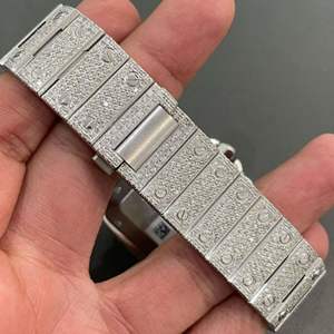 Reloj de Diamantes Moissanite DEF de Alta Calidad, Estilo Hip Hop, con Mecanismo Mecánico Automático y Manual - Product Image 3