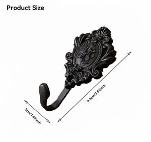 Crochet mural en métal de style royal classique, idéal pour suspendre des parapluies, des imperméables et des accessoires pratiques, provenant d'Inde. - Product Image 2