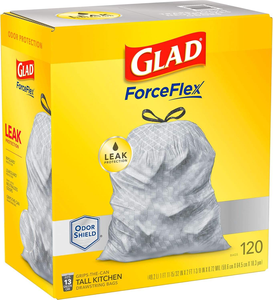 Glad ForceFlex Plus Tall Kitchen Trash <b>Bags</b> , Lemon Fresh Bleach Scent (13 gal., 120 ct.) - Product Image 6