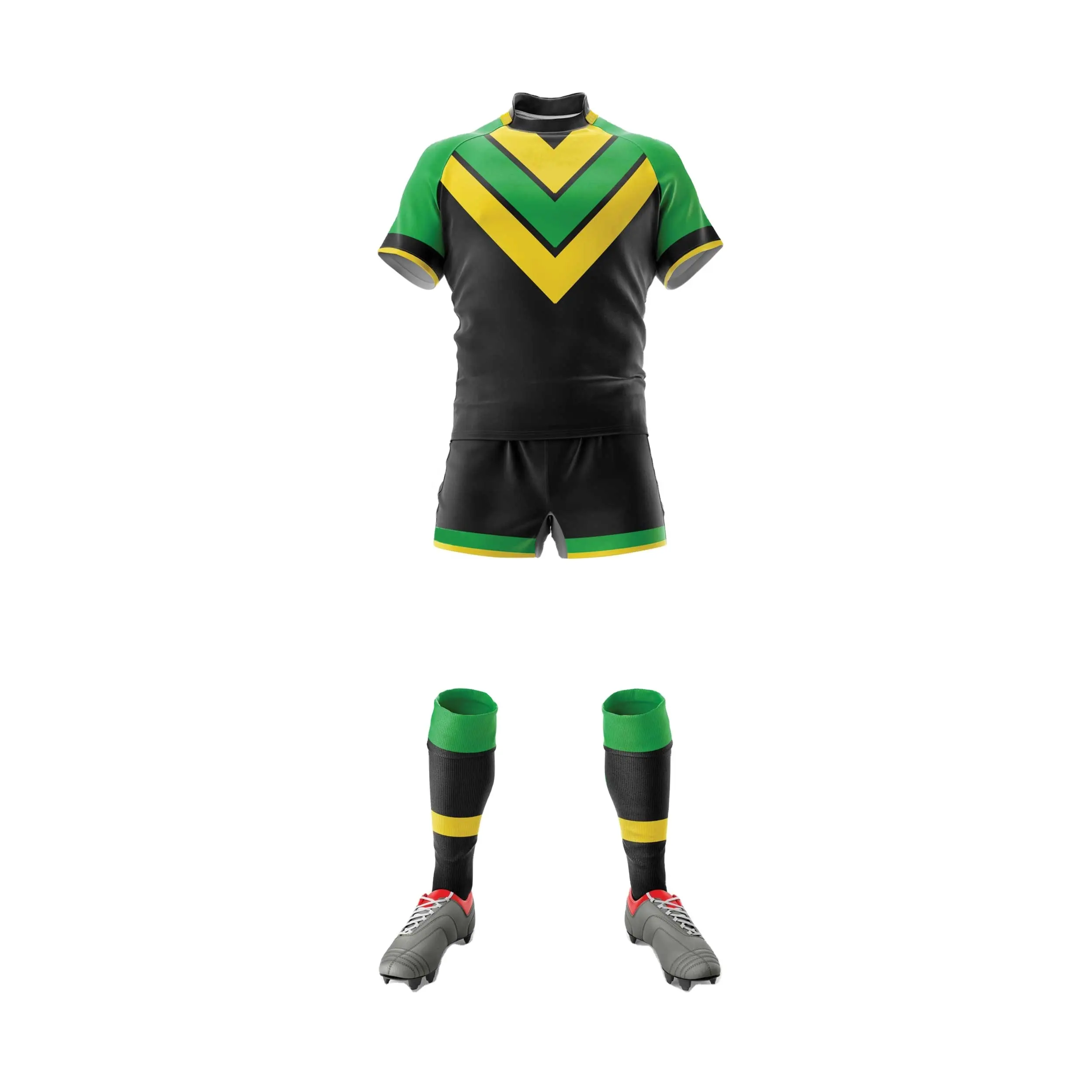 Maillot de Rugby personnalisé de haute qualité, ensemble de maillots de football de Rugby à Sublimation personnalisée, uniformes de Rugby