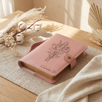 Housse de Bible en cuir véritable personnalisée, étui de Bible gravé, étui de Bible en cuir personnalisé avec monogramme, protège-livre