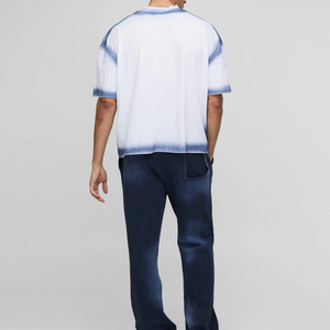 Men's Oversized <b>Tie</b>-<b>Dye</b> Short Sleeve T-Shirt 100% Cotton O-Neck Casual Jersey Fit Regular Length Solid Pattern Style - Product Image 4