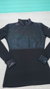 Camiseta de equitación transpirable para mujer, de manga corta, con bloques de color, cierre de cremallera y diseño de cintura alta. - Product Image 3
