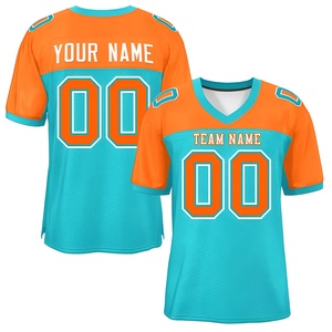 Maillot de football américain personnalisé de haute qualité 2026, vente en gros, pour hommes, manches courtes, séchage rapide, sublimation, OEM - Product Image 1