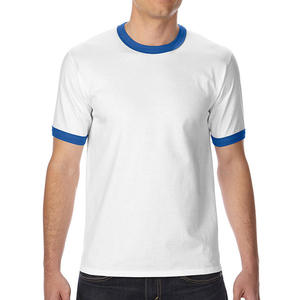 T-shirt en coton uni personnalisé pour hommes, col rond, manches courtes, fabrication en usine, vente en gros - Product Image 2