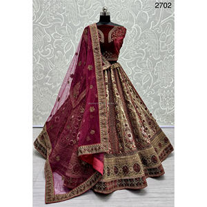 Nupcial Indio Desgaste Terciopelo Colecciones Para Novia Con Zarkhan Trabajo Por Fabzone - Product Image 1