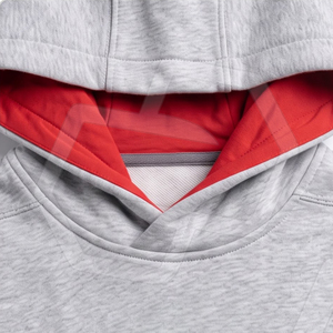 <b>Men's</b> Custom Pullover Hoodie Heather <b>Grey</b> Solid Contrast Hood Casual Sports <b>Fleece</b> Eco-Friendly Breathable Winter OEM NIZA GEAR - Product Image 3