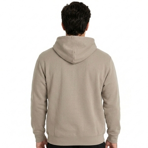 Sweat-shirt à capuche en molleton uni pour homme, coupe oversize, décontracté, style streetwear automne, 100% coton, écologique, anti-plis - Product Image 2