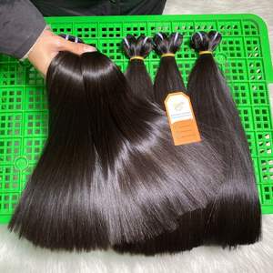 Grade 12A Prêt à Expédier 16 Pouces Paquets de Cheveux Raides en Os Noir Naturel Extensions de Cheveux Humains Vierges Vietnamiens Crus - Product Image 6